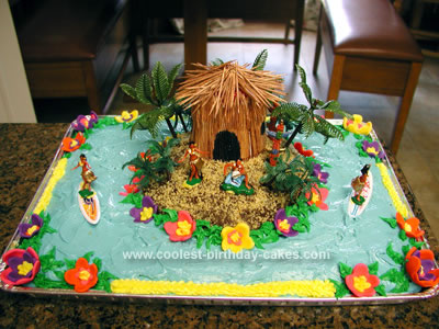 Birthday Cakes Images on View Full Size   More For Luau Party Luau Party Trivia Luau Cake