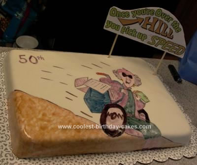   Hill Birthday Cakes on Coolest Over The Hill Cake 17 21339728 Jpg