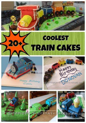 Simple Cupcakes Train Birthday Cake - I Dig Pinterest