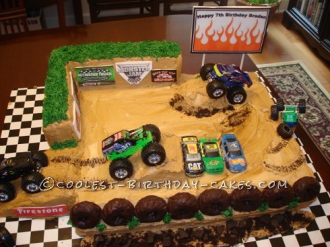 Coolest Monster Truck Birthday Cake