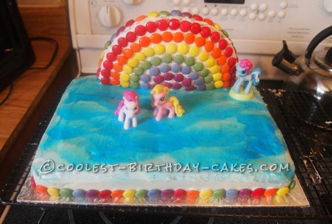 Cool Homemade My Little Pony Rainbow Cake