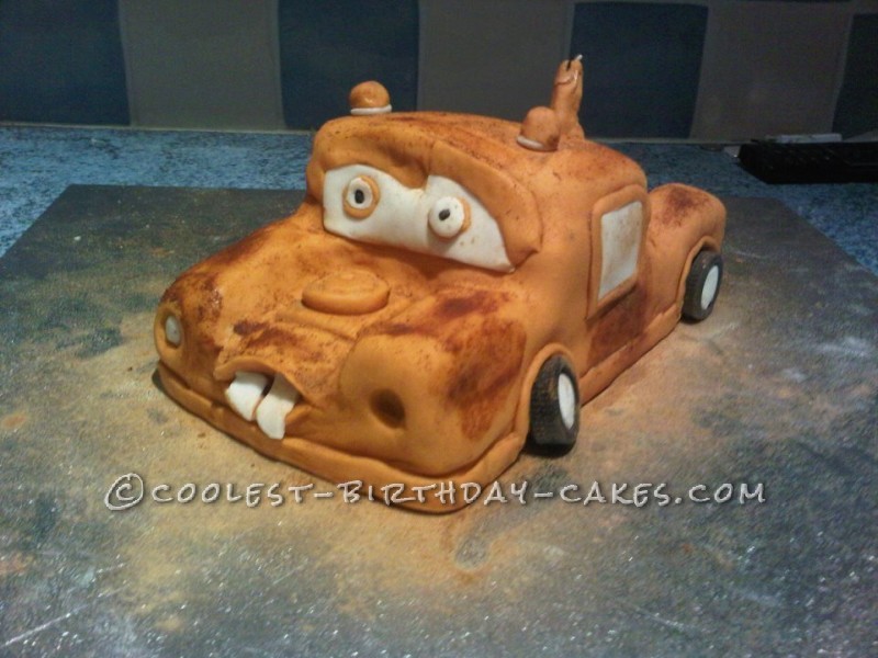 Coolest Homemade Tow Mater Cake