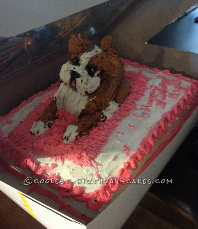 boxer dog birthday cake