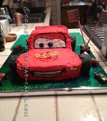 Coolest Lightening McQueen Birthday Cake