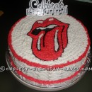 Coolest Rolling Stones Tongue Logo Cake