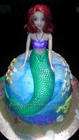 Coolest Princess Ariel Birthday Cake