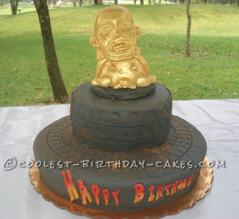 Coolest Indiana Jones Fertility Idol Birthday Cake