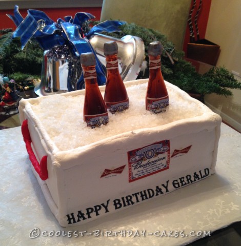 Beer Bottles Budweiser 2 Edible Birthday Cake Topper