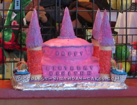 1st Birthday Princess Castle Cake