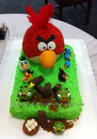 Cool Homemade Angry Birds Cake