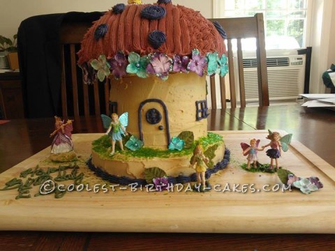 Close up pictures of the Fairy Birthday Cake – Sunday L Designs.com