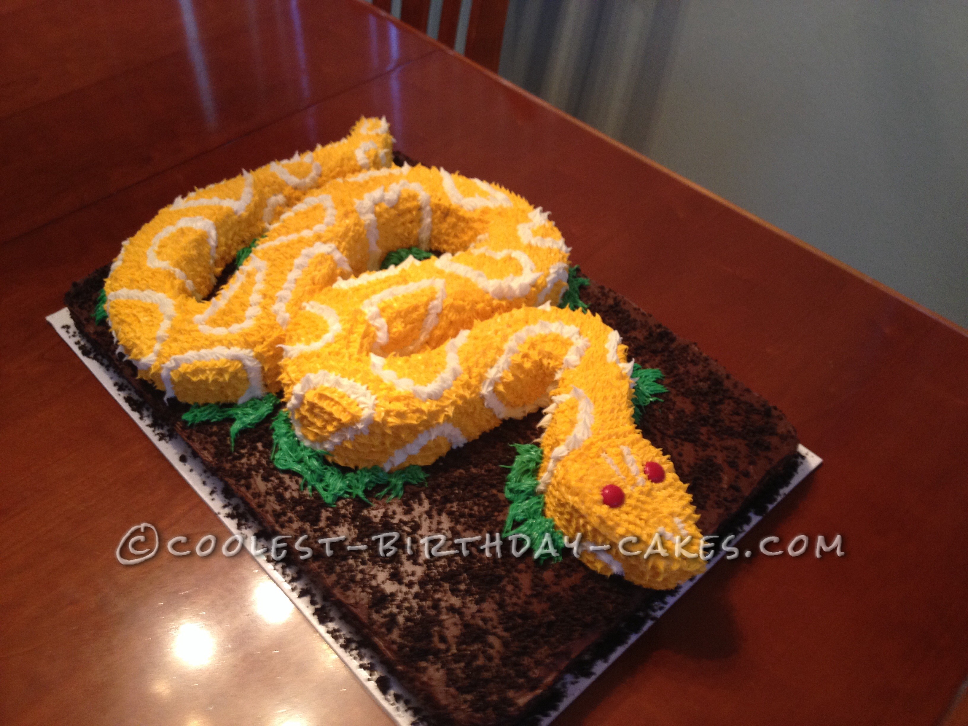 Pin by Donna Weaver Mccray on Cakes | Fancy birthday cakes, Snake cakes,  Snake birthday