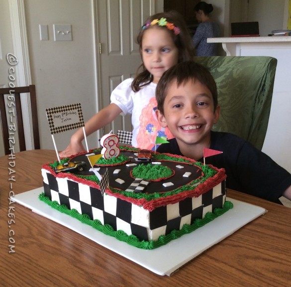 Cool Homemade Race Car Track Birthday Cake