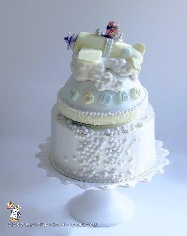 airplane baby shower cake