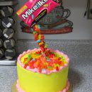 Cool Mike and Ike Anti Gravity Cake