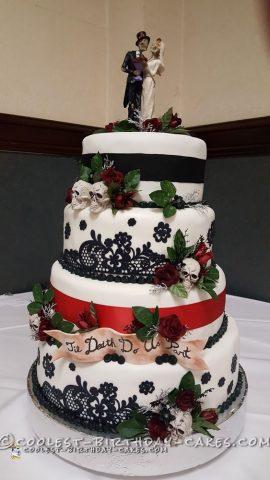 Coolest Til Death Do Us Part Wedding Cake