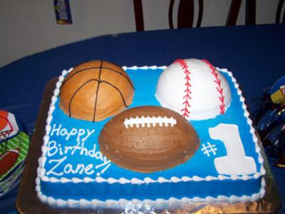 Sports Themed Birthday Cake | A simple and affordable way to… | Flickr