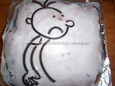 Diary Of A Wimpy Kid Based Cake For My Daughter Birthday. - CakeCentral.com
