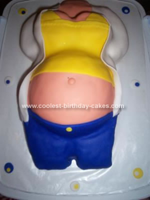 Pregnant Belly Cake | cakebyemily