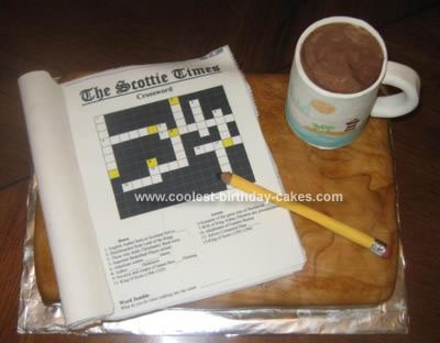Personalised Crossword Puzzle Edible Icing Birthday Party Cake Topper | eBay