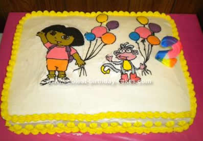 Dora the Explorer Cake - a cake makeover!