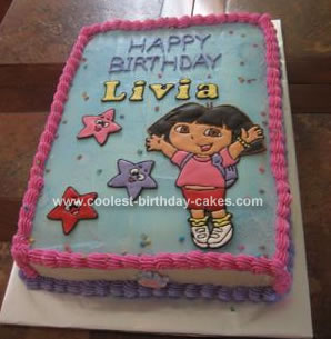 Dora cake from Baskin Robbins. Maybe I won't bake. :-) | Dora cake, Baking  sweet, Cake