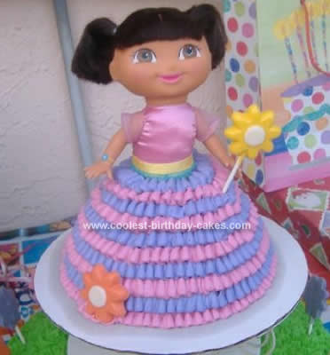 Annalyse's Dora Theme 1st Birthday Cake and Oversized Smas… | Flickr