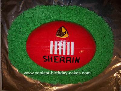 AFL Football Field Cake | Ben loves his footy and the Mighty… | Flickr