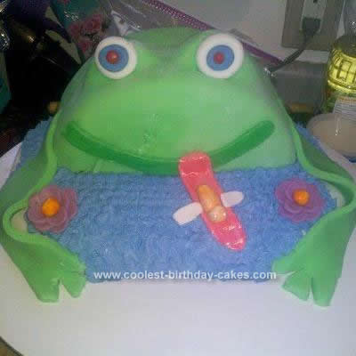Cool Homemade Frog Birthday Cake