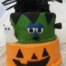 Homemade Halloween Birthday Cake