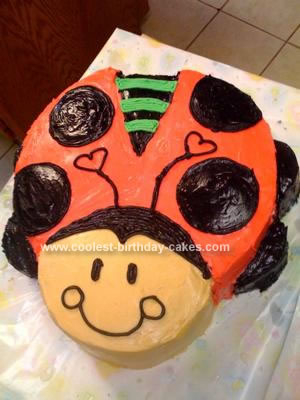 Homemade Ladybug Birthday Cake