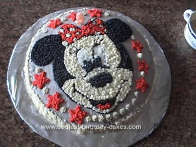 Homemade Minnie Mouse Cake