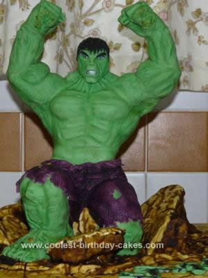 Coolest Hulk Birthday Cake