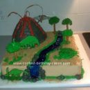 Homemade Jurassic Birthday Cake