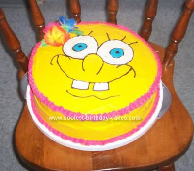 Spongebob cake, buttercream by CelestiaWard on DeviantArt