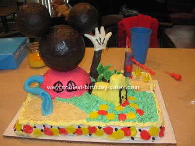 Homemade Mickey Mouse Clubhouse Cake