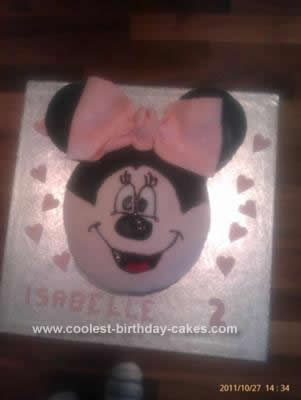 Homemade Minnie Mouse Cake