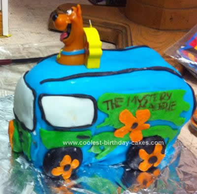 Homemade Mystery Machine Birthday Cake