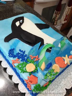 Homemade Orca Cake