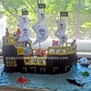 Homemade Pirate Ship Cake