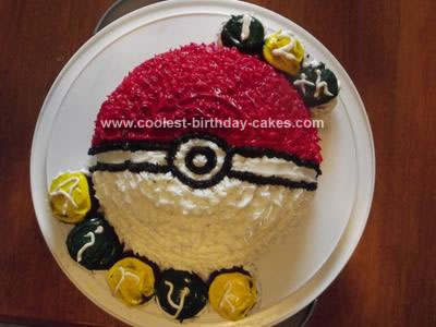 Coolest Pokemon Pokeball Birthday Cake