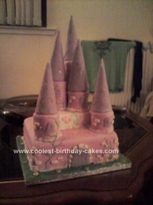 Homemade Princess Castle Cake