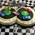 Number 8 Race Track Cake