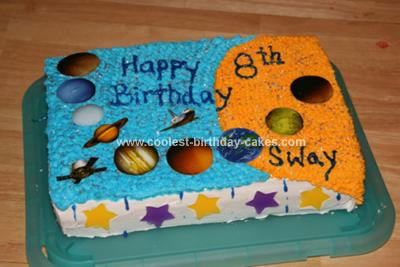 Amazon.com: Solar System -Planets -Outer Space Edible Cake Image Cake  Topper : Grocery & Gourmet Food