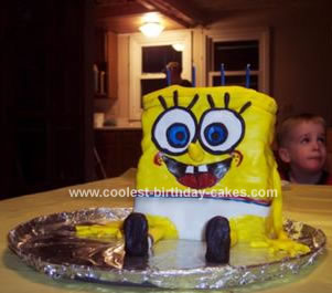 Homemade Spongebob Birthday Cake