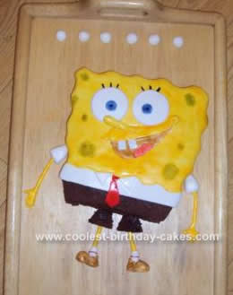 Homemade Spongebob Birthday Cake Idea