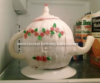 Homemade Teapot Birthday Cake