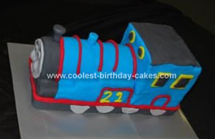 Homemade Thomas The Tank Cake