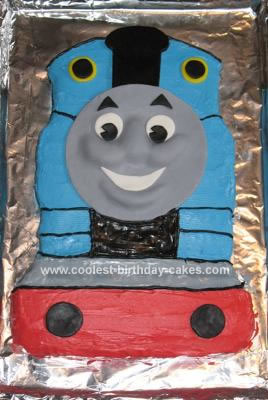 Homemade Thomas The Tank Cake