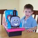 Homemade Thomas The Train Birthday Cake